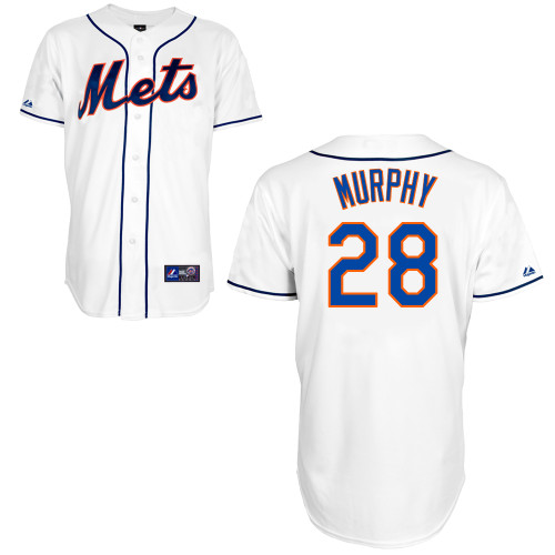 Daniel Murphy #28 mlb Jersey-New York Mets Women's Authentic Alternate 2 White Cool Base Baseball Jersey